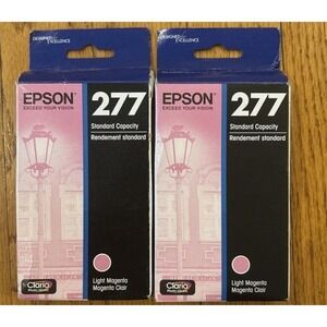 2PK Genuine Epson 277 Light Magenta Ink XP750 XP850 XP950 XP960 Sealed Exp 2028